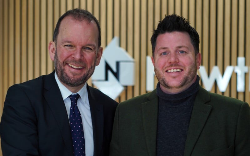 James Daly MP with Mark Dunne, director and founder of Newtral