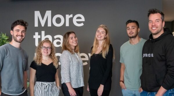 (L to R) Stefano Smith, Grace Sanderson, Jess Jackson, Emily Bourne, Michael Rees, David Foreman (MD)