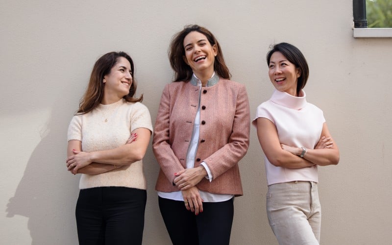 Pact founding partners (l-r) Monik Pham, Reem Mobassaleh Wyndham and Tong Gu