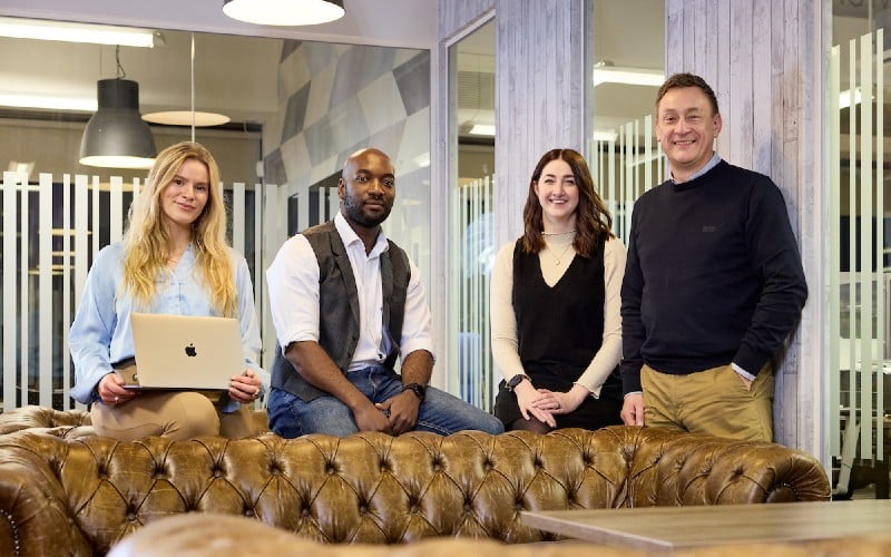 Mercia's Hull team (l-r) Charlotte Scott, Maurice Disasi, Rebecca Pickering, Paul Arthur