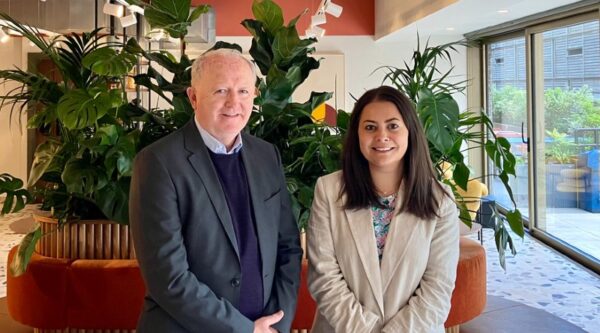 MSIF Chair John O'Brien and LCR Angel Network Director Katie Nicholson