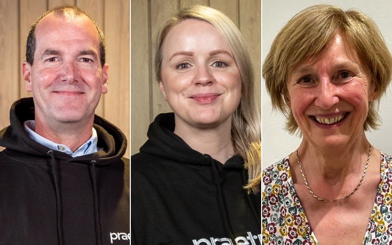 Mark Horncastle, Siobhan Almond and Penny Attridge - Praetura operational partners