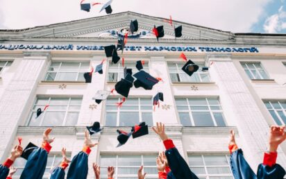 University graduation hats