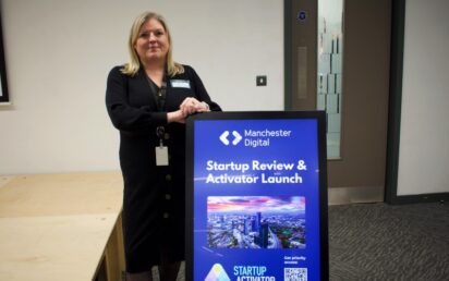 Mcr Dig MD Katie Gallagher at Startup Activator launch