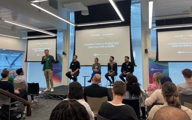 Founders guide to scaling your SaaS from 1m to 20m - Screenloop event at HSBC Innovation